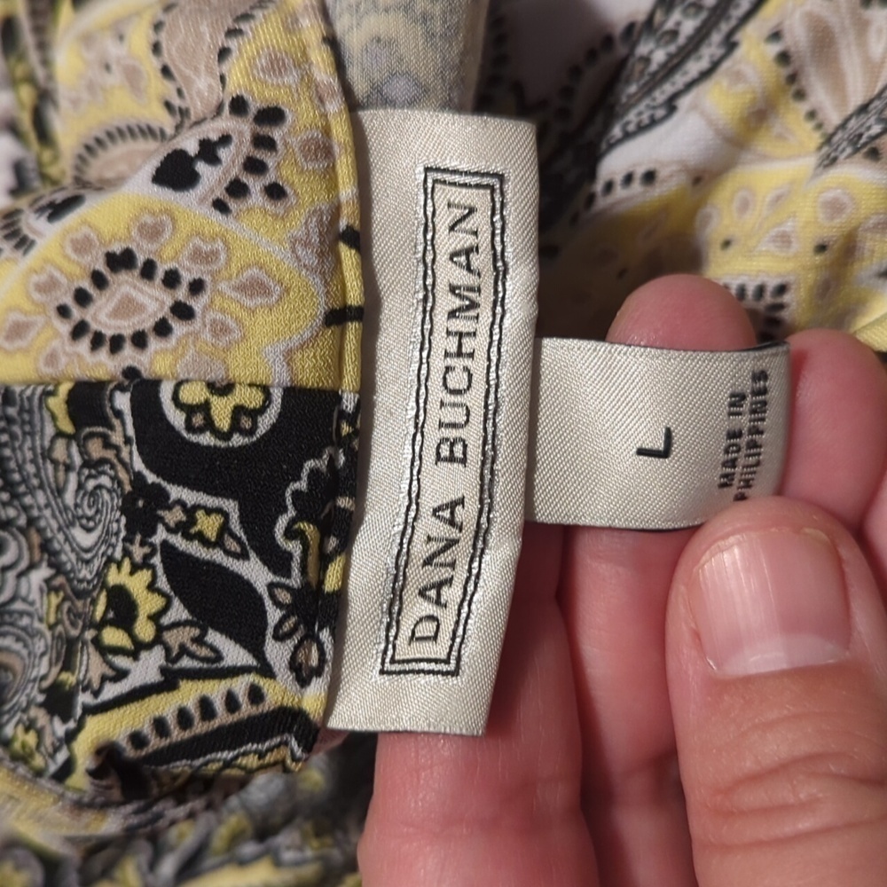 Dana Buchman Large Tank Paisley Summer Work - Picture 7 of 9